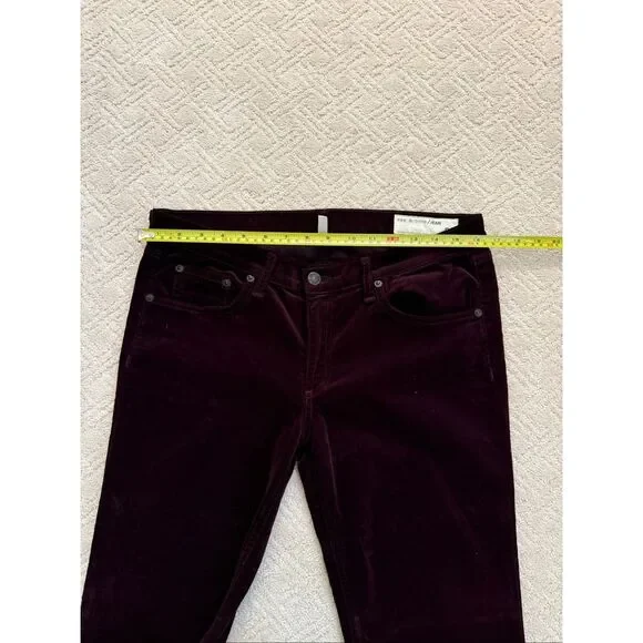 Rag & Bone Elephant Bell Corduroys in Wine Size 30 - Picture 4 of 9